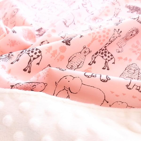 Baby Blanket - Pink Safari