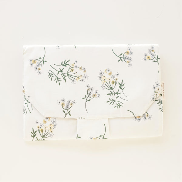 Baby Change Mat - White Jasmine